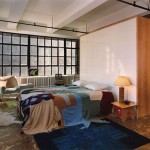 Industriële slaapkamer loft New York