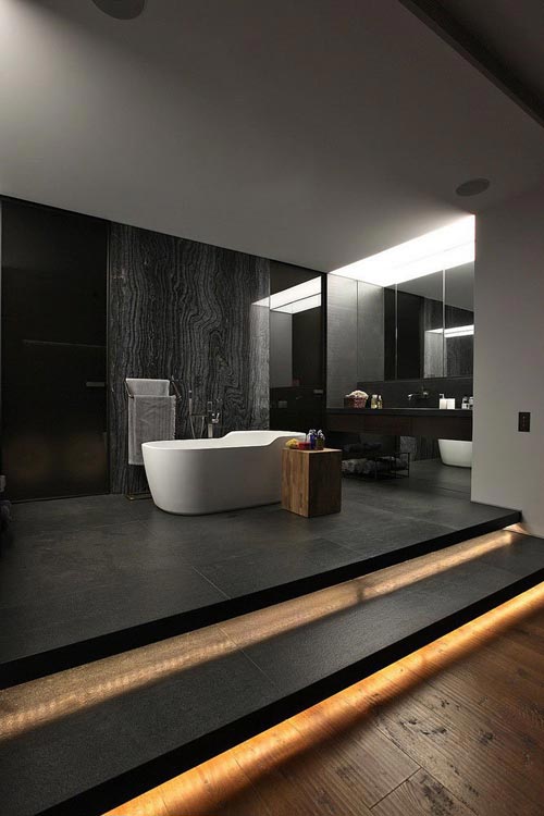 Luxe donkere slaapkamer Luxe donkere slaapkamer