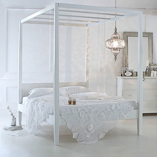 Wit hemelbed Wit hemelbed