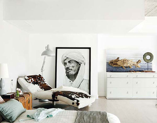 Industriële slaapkamer met warme ideeën Industriële slaapkamer met warme ideeën
