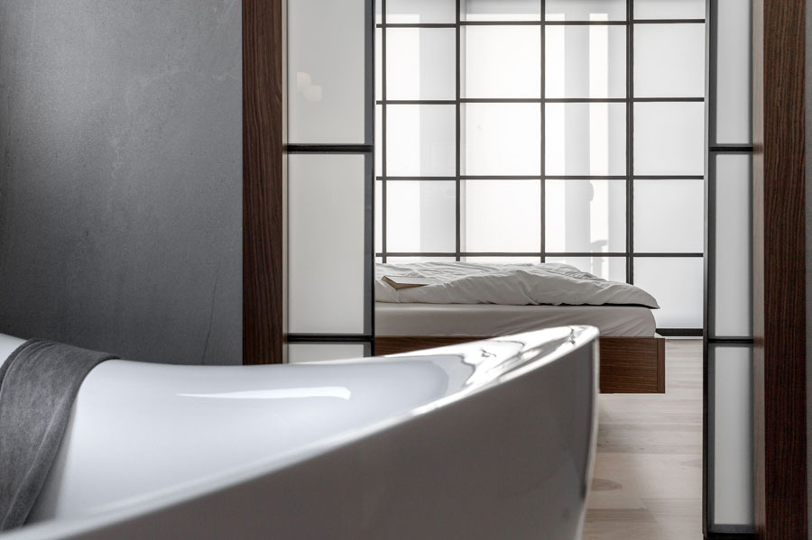 Stoere slaapkamer met een Japans tintje
