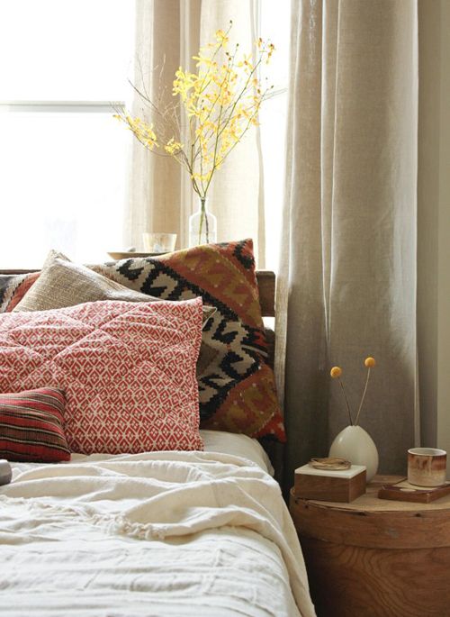 Aardetinten in de slaapkamer Aardetinten in de slaapkamer