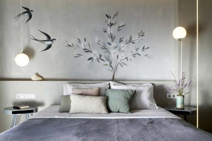 Moderne Griekse slaapkamer van luxe vakantieresort