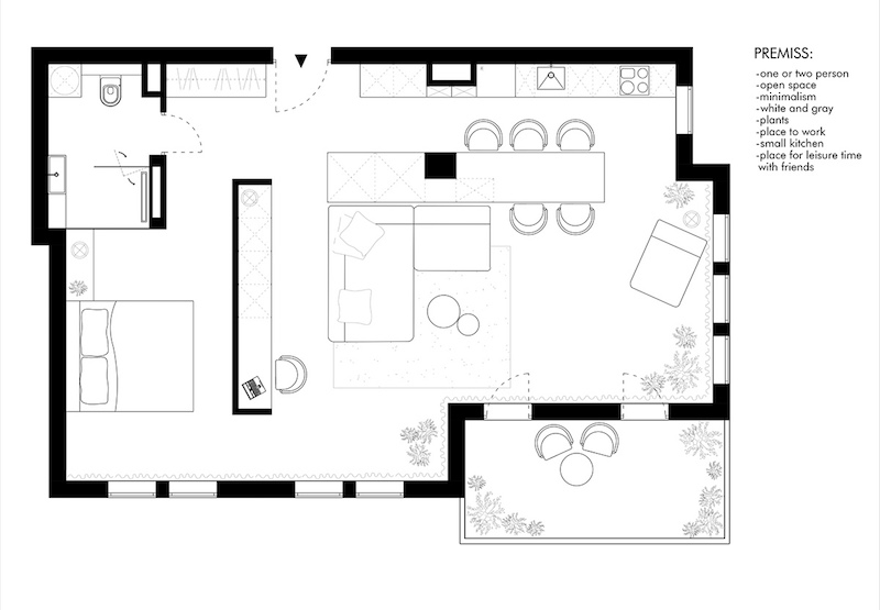 Chique half open loft slaapkamer Chique half open loft slaapkamer