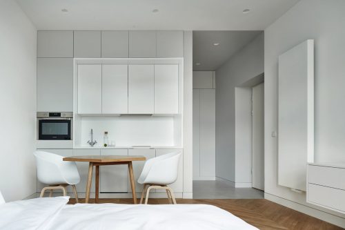 Chique minimalistische slaapkamer