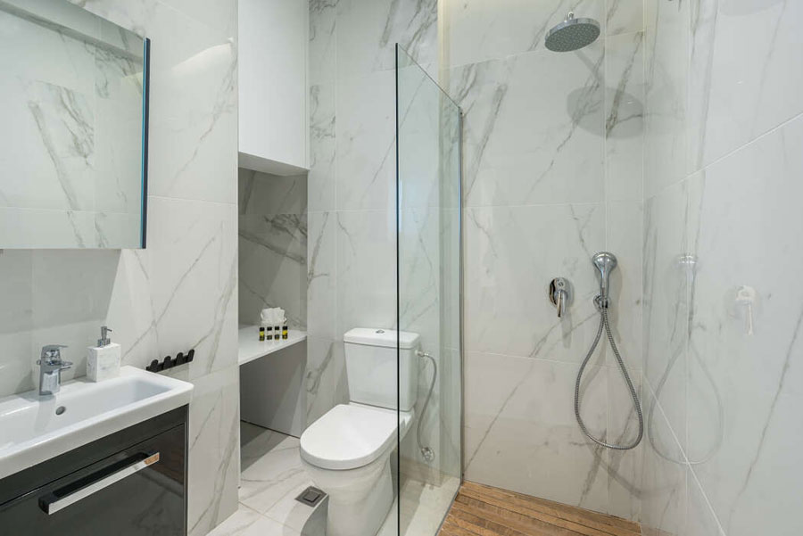 De eigenaar van deze slaapkamer wilde een luxe hotelsfeer creëren De eigenaar van deze slaapkamer wilde een luxe hotelsfeer creëren