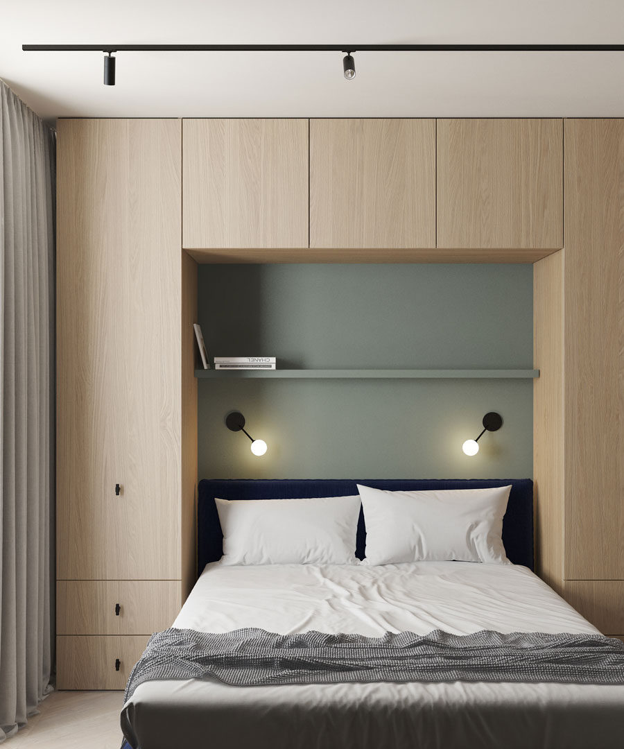 Deense design slaapkamer met maatwerk oplossingen