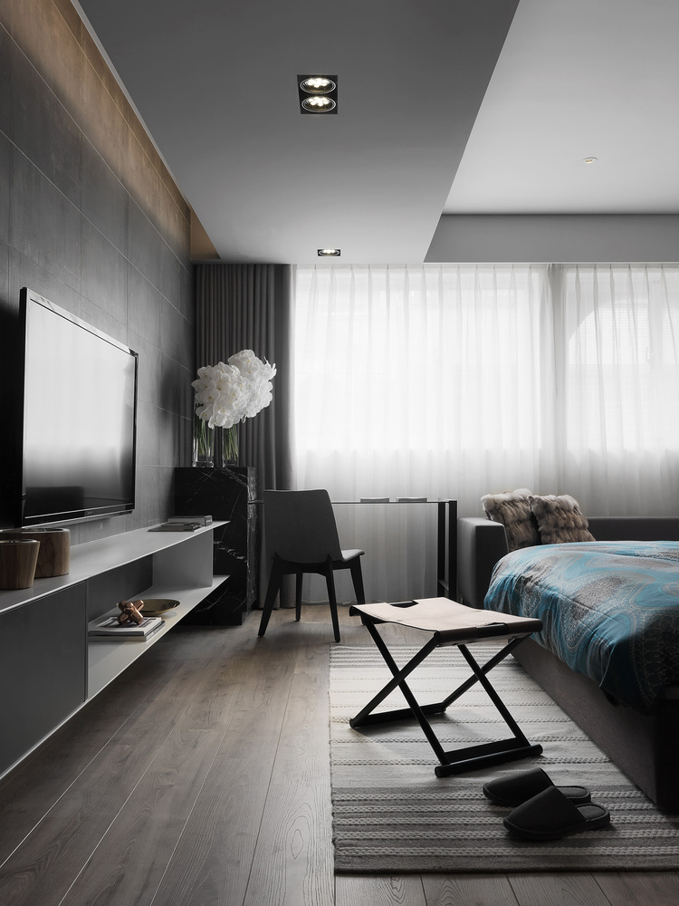 Deze slaapkamer is ingericht als een luxe suite Deze slaapkamer is ingericht als een luxe suite