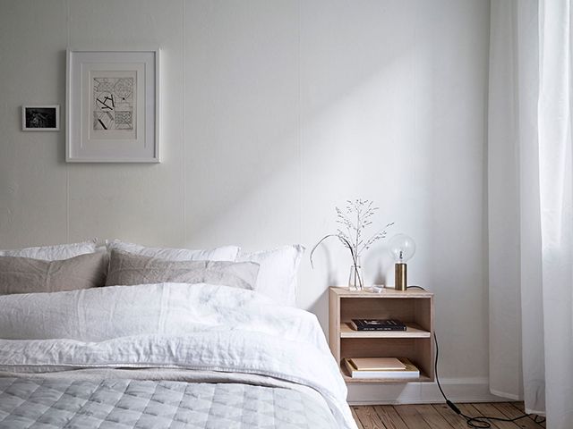 Deze stijlvolle slaapkamer is ingericht met een hele prettige frisse sfeer Deze stijlvolle slaapkamer is ingericht met een hele prettige frisse sfeer