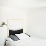DIY underlayment muurdecoratie boven bed