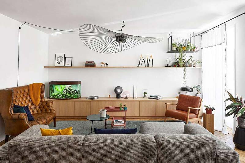 Eclectische slaapkamer met mooie kleuren Eclectische slaapkamer met mooie kleuren
