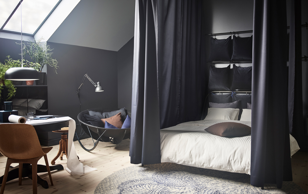 Een mooie en creatief ingerichte zolderslaapkamer Een mooie en creatief ingerichte zolderslaapkamer