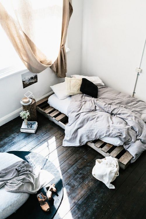 Eenvoudige slaapkamer styling Eenvoudige slaapkamer styling