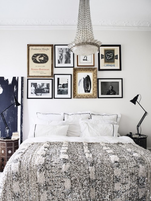 Fotolijstjes aan de muur Fotolijstjes aan de muur
