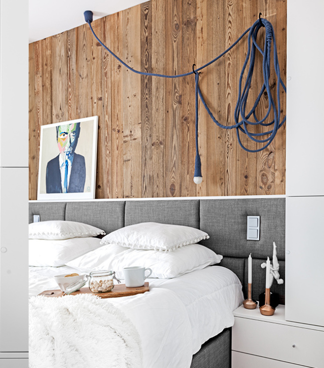 frisse-slaapkamer-met-stoere-houten-wandbekleding-1 frisse-slaapkamer-met-stoere-houten-wandbekleding-1