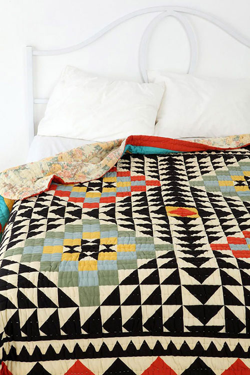 Grafische bedsprei Grafische bedsprei