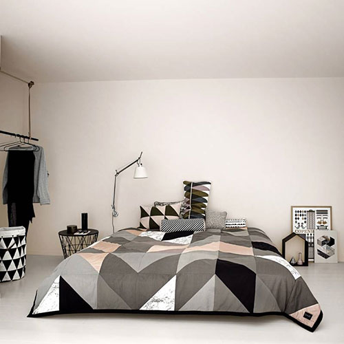 Grafische bedsprei Grafische bedsprei
