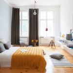 Ruime slaapkamer in een klein appartement