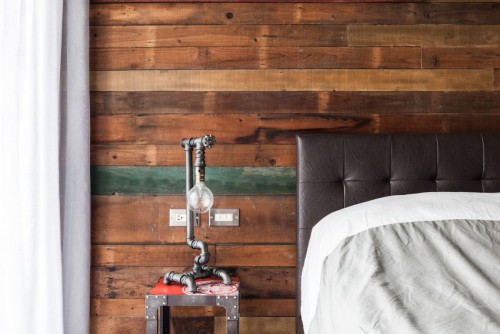 Houten muur Houten muur
