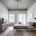 Imposante Scandinavische moderne slaapkamer