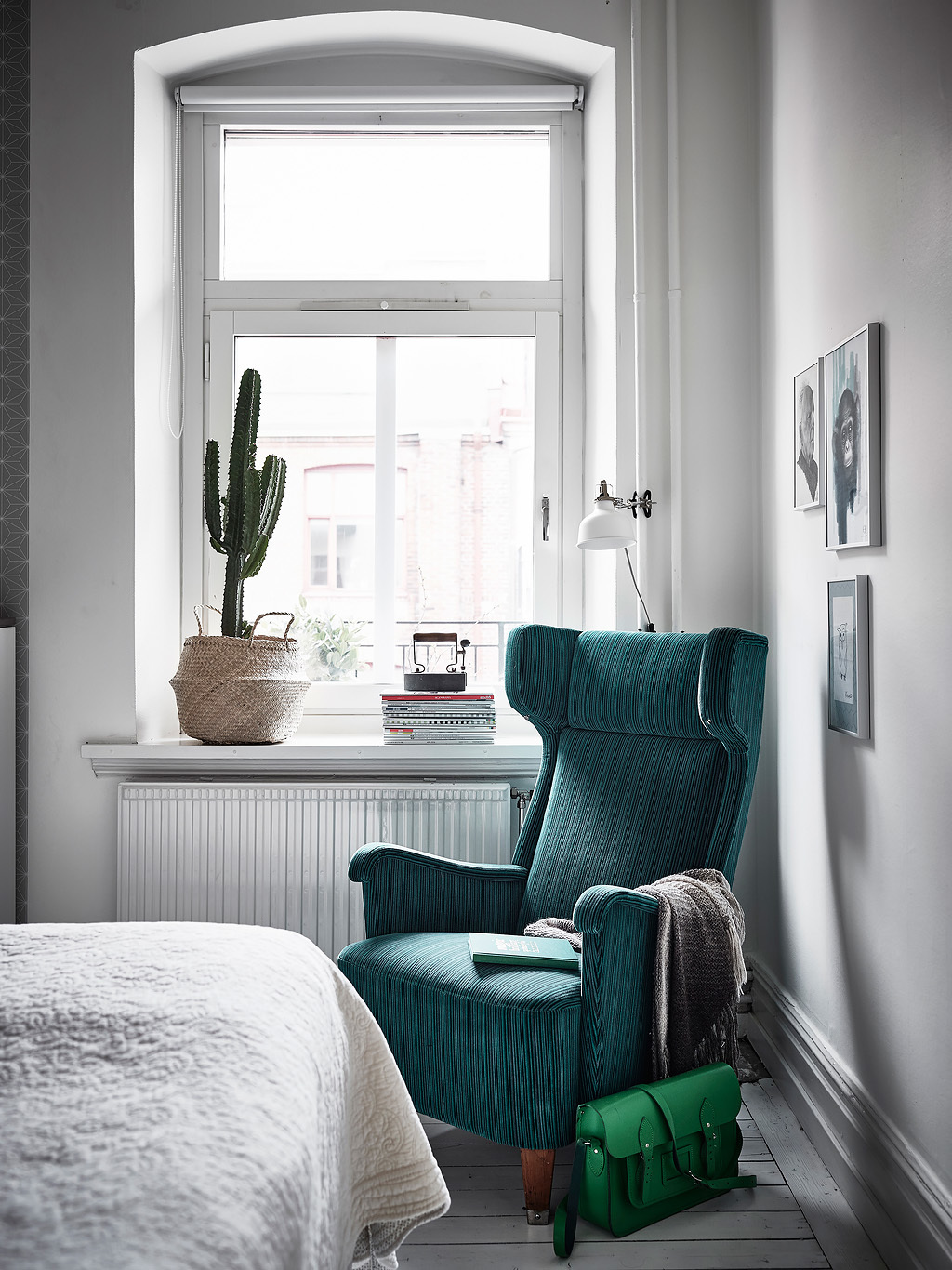 In deze slaapkamer vind je een aantal verrassende blikvangers In deze slaapkamer vind je een aantal verrassende blikvangers