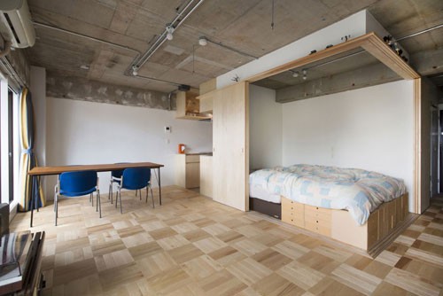Japanse slaapkamer van Tsukiji Room H appartement Japanse slaapkamer van Tsukiji Room H appartement