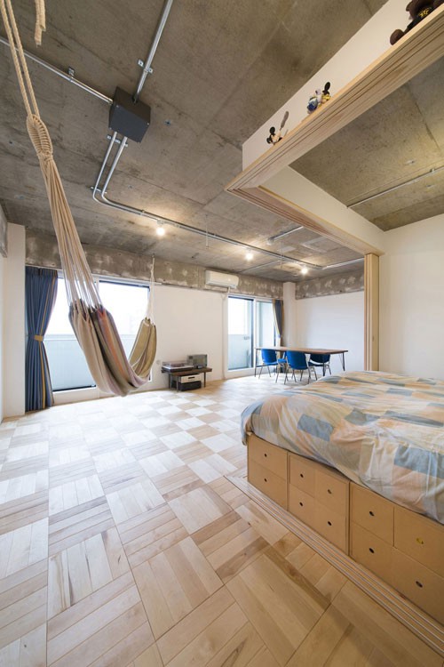 Japanse slaapkamer van Tsukiji Room H appartement Japanse slaapkamer van Tsukiji Room H appartement