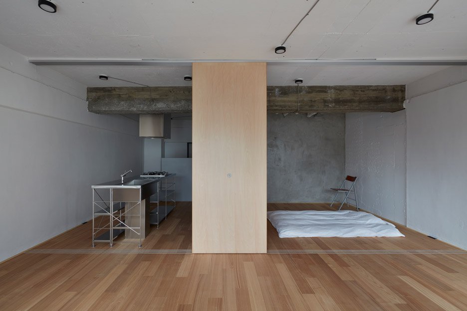 Japanse slaapkamer met verzonken bed