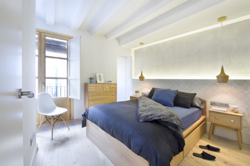 Karakteristieke Barcelona slaapkamer Karakteristieke Barcelona slaapkamer
