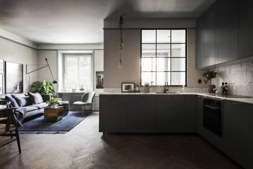 Klassiek chique Scandinavische slaapkamer Klassiek chique Scandinavische slaapkamer