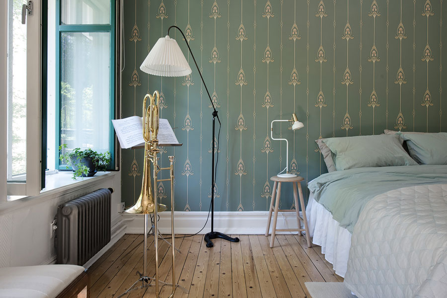 Klassieke slaapkamer met hangmat Klassieke slaapkamer met hangmat