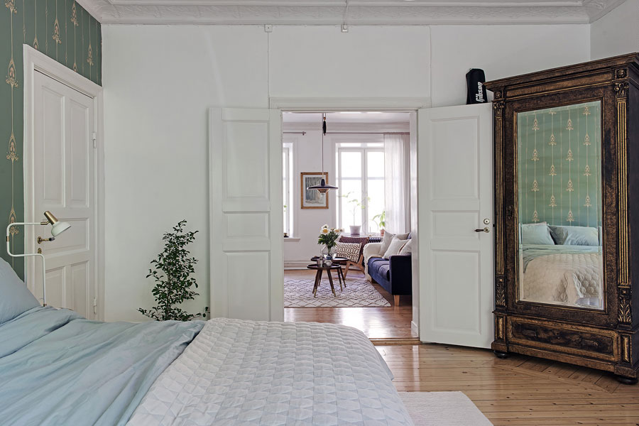 Klassieke slaapkamer met hangmat Klassieke slaapkamer met hangmat