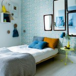 Kleurrijke Scandinavische slaapkamer