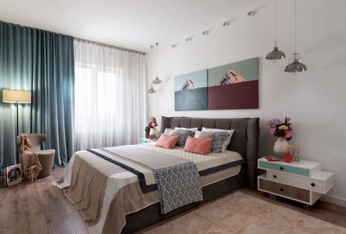 Kleurrijke slaapkamer door Fateeva Design
