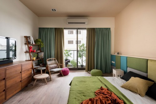 Kleurrijke slaapkamer Kleurrijke slaapkamer