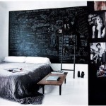 Krijtbord in slaapkamer