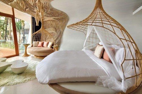 Kunstzinnige slaapkamers van Thai Beach House