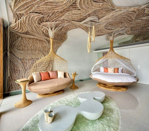 Kunstzinnige slaapkamers van Thai Beach House