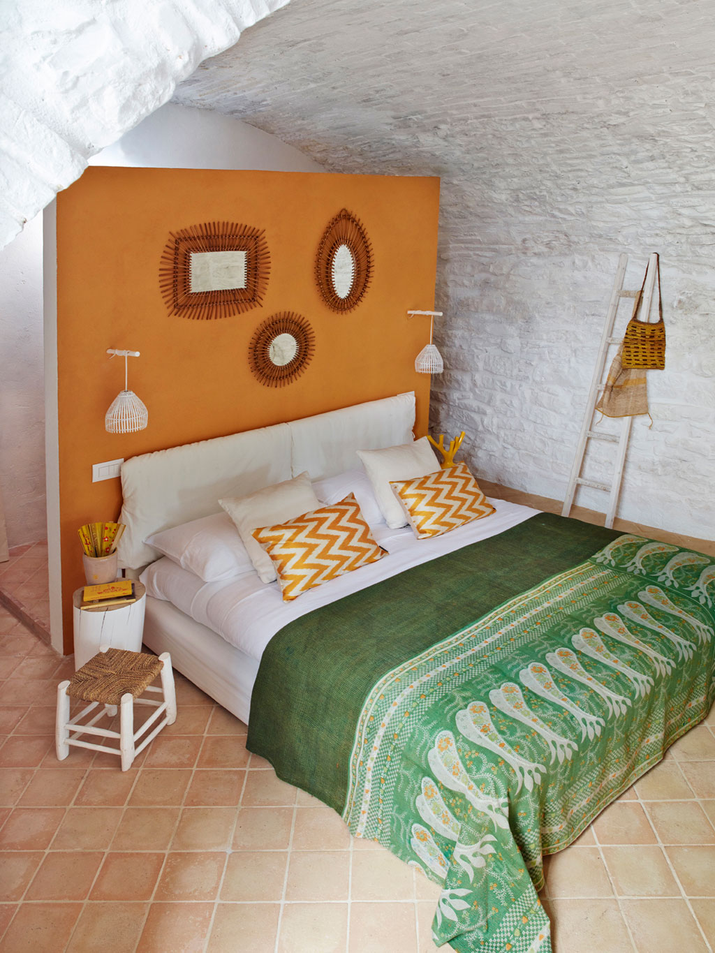 Landelijke Italiaanse slaapkamer uit Umbria Landelijke Italiaanse slaapkamer uit Umbria