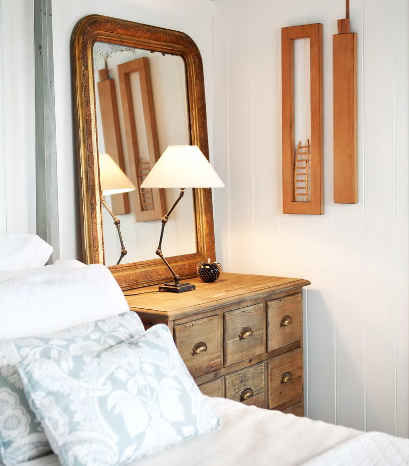 Landelijke slaapkamer van vakantiehuisje in Nieuw Zeeland Landelijke slaapkamer van vakantiehuisje in Nieuw Zeeland