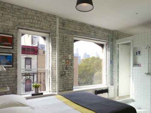 Loft slaapkamer in Chinatown New York Loft slaapkamer in Chinatown New York