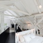 Loft slaapkamer van woonboerderij