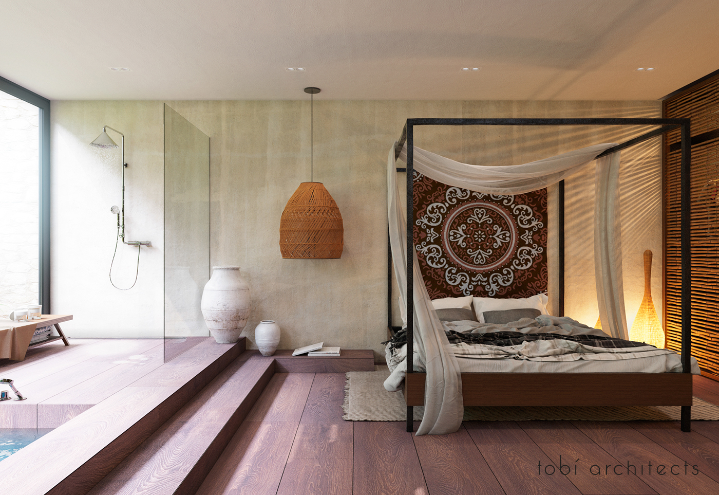 Luxe Balinese slaapkamer suite Luxe Balinese slaapkamer suite