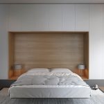 Luxe moderne slaapkamer ontwerp door interieurontwerpster Aleksandra Nuzhnaya