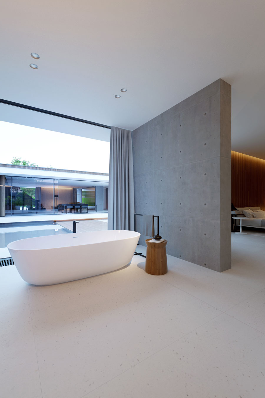 Luxe moderne slaapkamer van bungalow Luxe moderne slaapkamer van bungalow