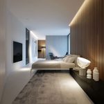 Luxe moderne slaapkamer van bungalow
