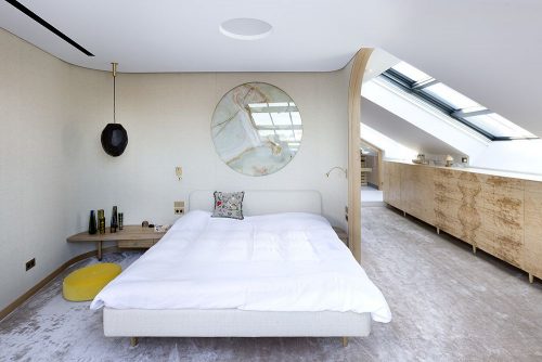 Luxe open slaapkamer door A1 Architecten