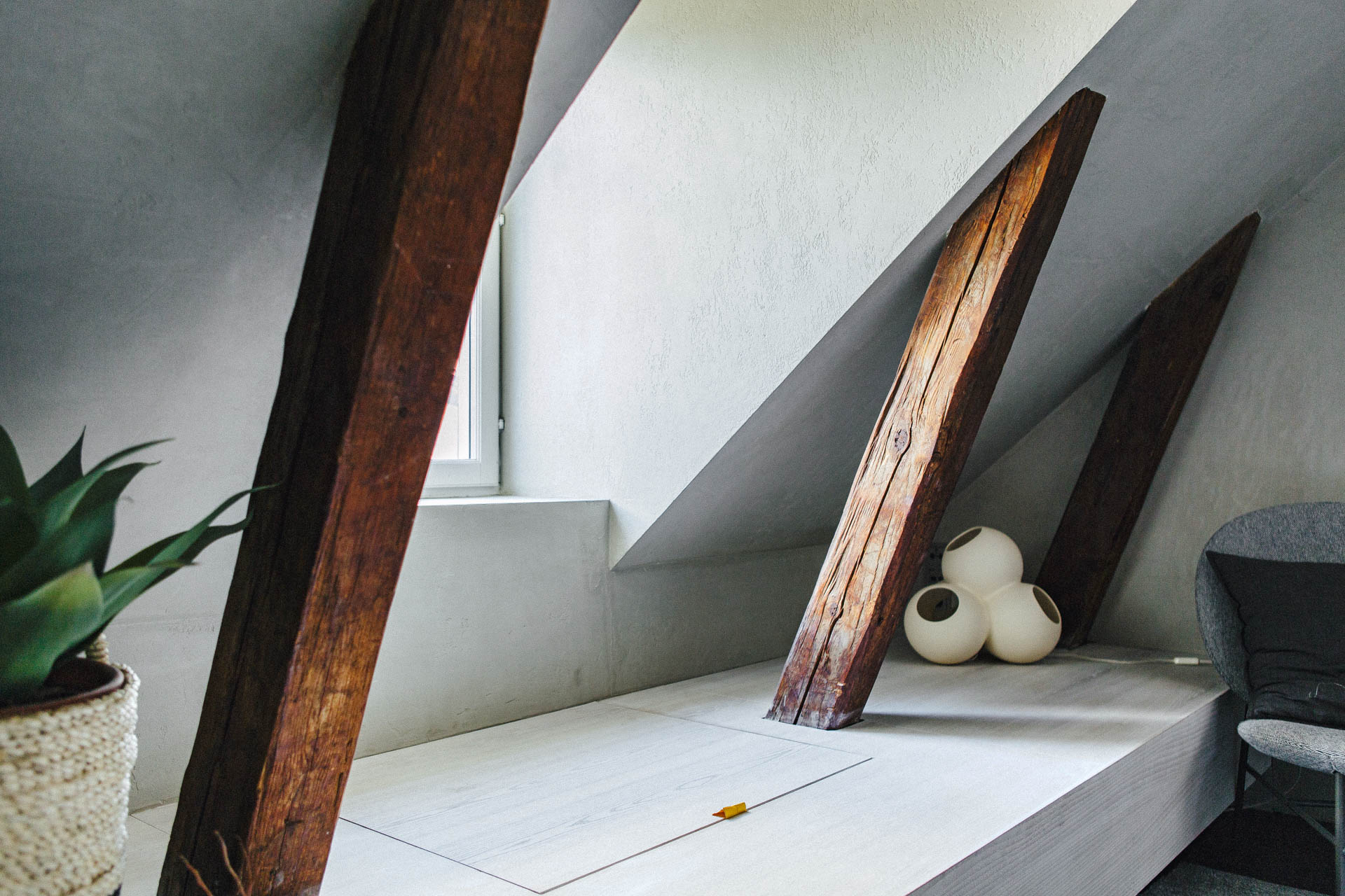 Luxe Scandinavische penthouse slaapkamer Luxe Scandinavische penthouse slaapkamer