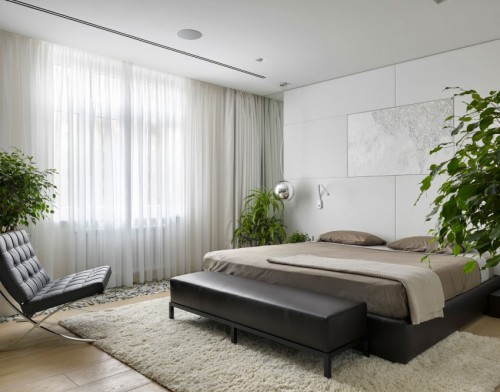 Luxe slaapkamer met moderne meubels Luxe slaapkamer met moderne meubels