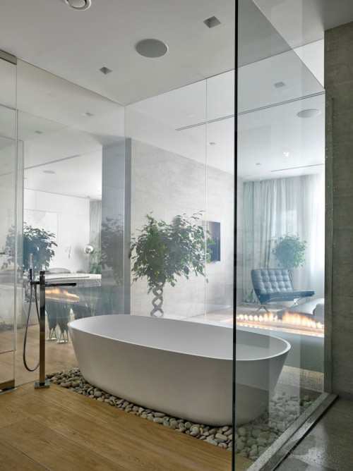 Luxe slaapkamer met moderne meubels Luxe slaapkamer met moderne meubels